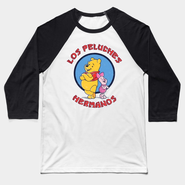 Los Peluches Hermanos Baseball T-Shirt by Barbadifuoco